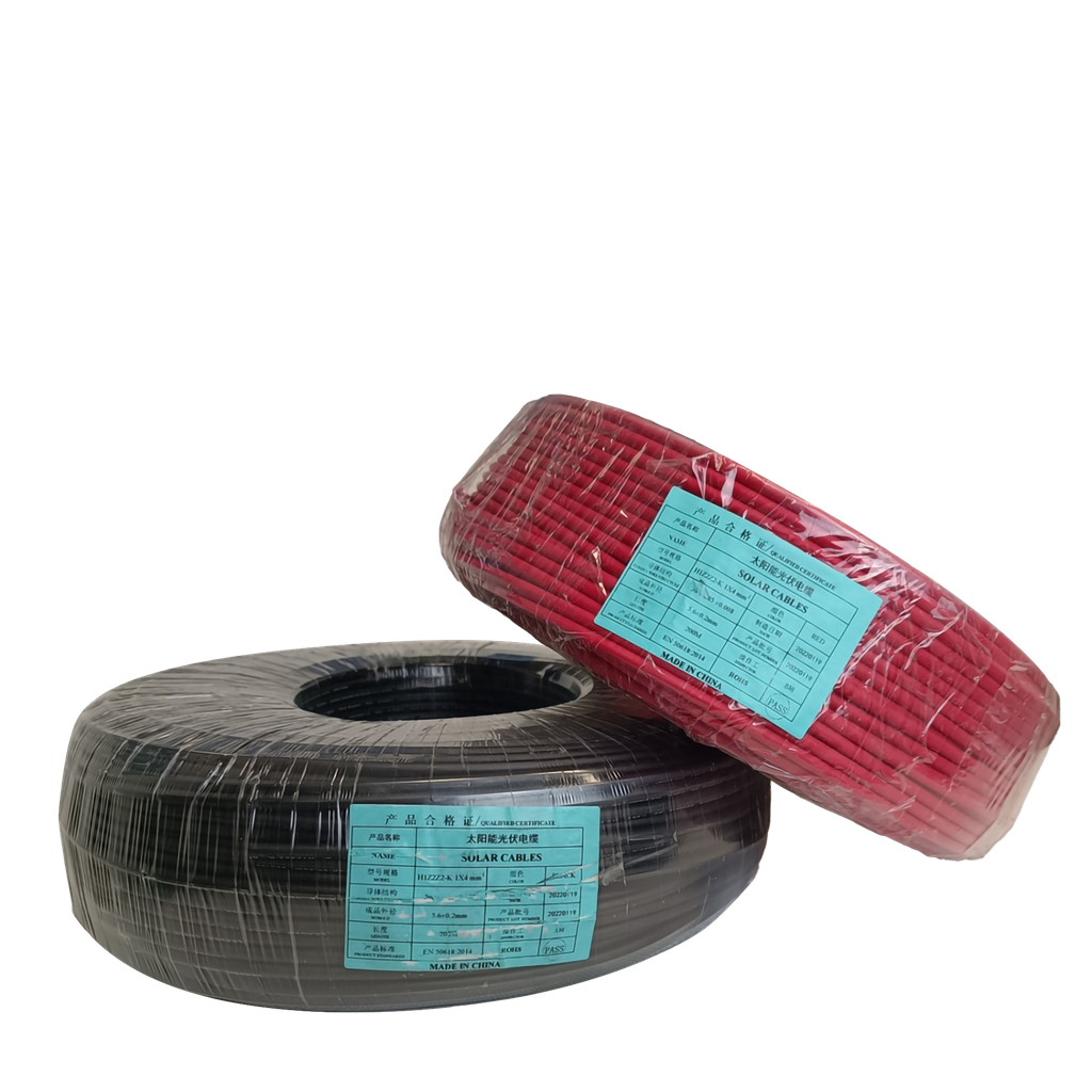 CABLE UNIFILAR 6mm PV ZZ-F 1,5KV ROJO